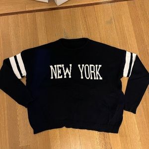 Brandy Melville Navy New York Sweater